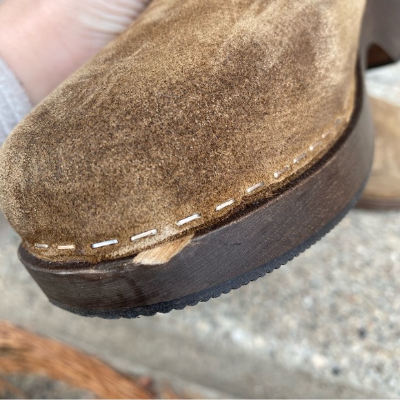 Re/Done Suede Clogs Size EU 38 - Picture 5 of 10
